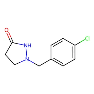 1-[(4-Chlorophenyl)methyl]pyrazolidin-3-one structure