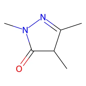 2-Pyrazolin-5-one, 1,3,4-trimethyl- structure