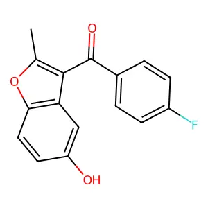 (4-Fluorophenyl)(5-hydroxy-2-methyl-1-benzofuran-3-yl)methanone structure