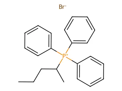 (1-Methylbutyl)triphenylphosphonium bromide structure