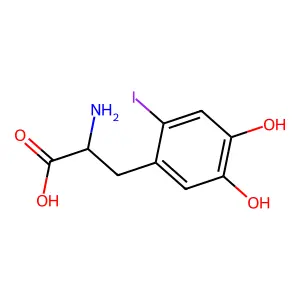 5-Hydroxy-2-iodotyrosine structure