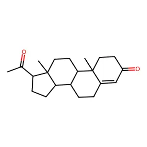 (4-~14~C)Pregn-4-ene-3,20-dione structure
