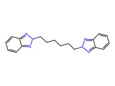 2-[6-(Benzotriazol-2-yl)hexyl]benzotriazole structure
