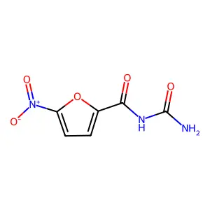 2-Furancarboxamide, N-(aminocarbonyl)-5-nitro- structure