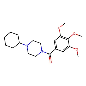 Ketone, 4-cyclohexylpiperazinyl 3,4,5-trimethoxyphenyl structure