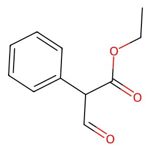 Ethyl 3-oxo-2-phenylpropanoate structure