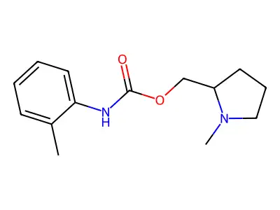 (1-Methylpyrrolidin-2-yl)methyl hydrogen (2-methylphenyl)carbonimidate structure