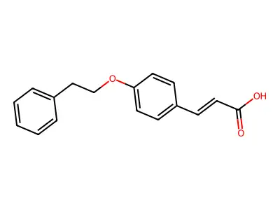 4-Phenethyloxycinnamic acid structure