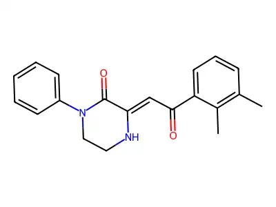 3-[2-(2,3-Dimethylphenyl)-2-oxoethylidene]-1-phenylpiperazin-2-one structure