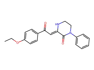 3-[2-(4-Ethoxyphenyl)-2-oxoethylidene]-1-phenylpiperazin-2-one structure