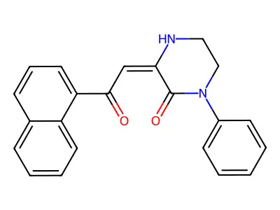 3-(2-Naphthalen-1-yl-2-oxoethylidene)-1-phenylpiperazin-2-one structure