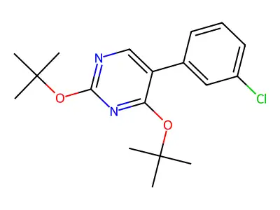 2,4-Ditert-butoxy-5-(3-chlorophenyl)pyrimidine structure