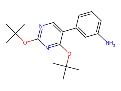 3-(2,4--5-嘧啶基)苯基胺 structure