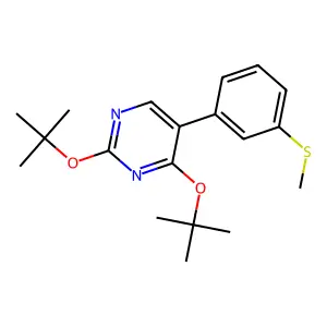 2,4-Ditert-butoxy-5-[3-(methylsulfanyl)phenyl]pyrimidine structure