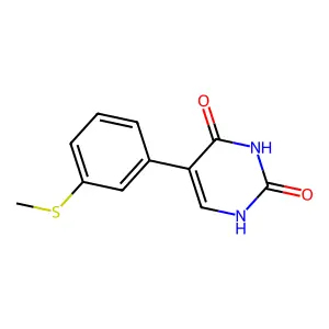 5-(3-methylsulfanylphenyl)-1H-pyrimidine-2,4-dione structure