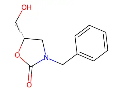 (S)-3-benzyl-5-(hydroxymethyl)oxazolidin-2-one structure