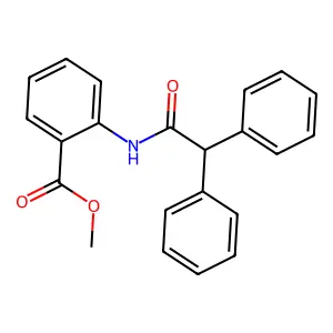 Methyl 2-[(diphenylacetyl)amino]benzoate structure