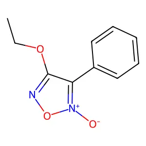 4-Ethoxy-2-oxido-3-phenyl-1,2,5-oxadiazol-2-ium structure