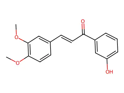 3-(3,4-Dimethoxyphenyl)-1-(3-hydroxyphenyl)prop-2-en-1-one structure