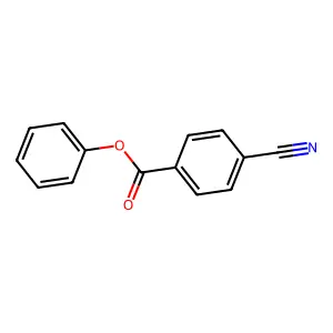 Phenyl 4-cyanobenzoate structure