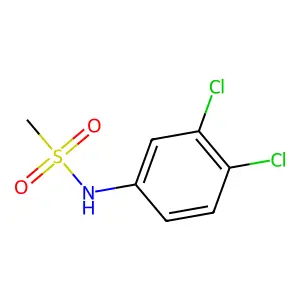 N-(3,4-dichlorophenyl)methanesulfonamide structure