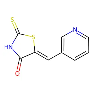 5-(3-Pyridylmethylene)rhodanine structure