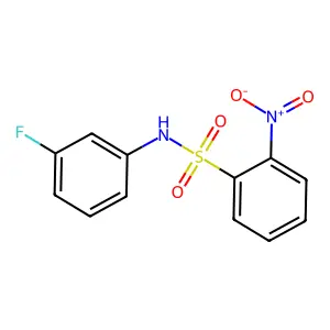 N-(3-fluorophenyl)-2-nitrobenzenesulfonamide structure
