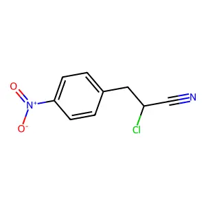 2-Chloro-3-(4-nitrophenyl)propanenitrile structure