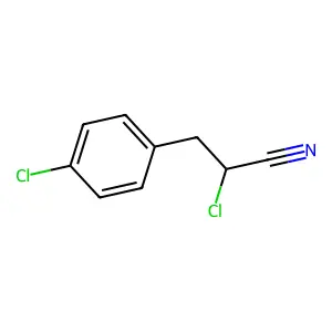 2-Chloro-3-(4-chlorophenyl)propanenitrile structure