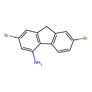 2,7-Dibromo-9H-fluoren-4-amine structure
