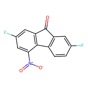 2,7-Difluoro-4-nitro-9h-fluoren-9-one structure