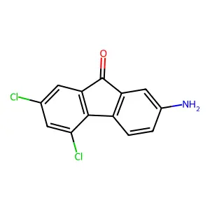 7-Amino-2,4-dichloro-9h-fluoren-9-one structure