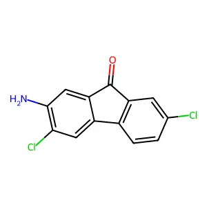 2-Amino-3,7-dichloro-9h-fluoren-9-one structure