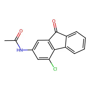 N-(4-chloro-9-oxofluoren-2-yl)acetamide structure