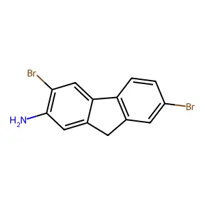3,7-Dibromo-9h-fluoren-2-amine structure