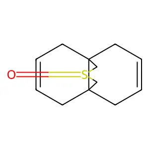 4alpha,8alpha-(Methanothiomethano)naphthalene, 1,4,5,8-tetrahydro-, 10-oxide structure
