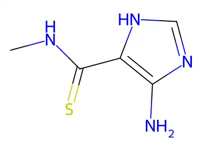 4-amino-N-methyl-1H-imidazole-5-carbothioamide structure