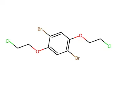 1,4-Dibromo-2,5-bis(2-chloroethoxy)benzene structure