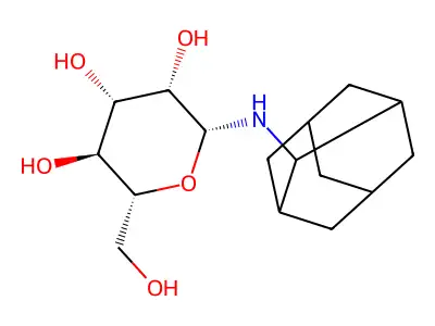 beta-D-Mannopyranosylamine, N-tricyclo(3.3.1.1(sup 3,7))dec-2-yl- structure