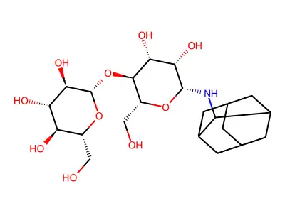 beta-D-Glucopyranosylamine, 4-O-beta-D-glucopyranosyl-N-tricyclo(3.3.1.1(sup 3,7))dec-2-yl- structure