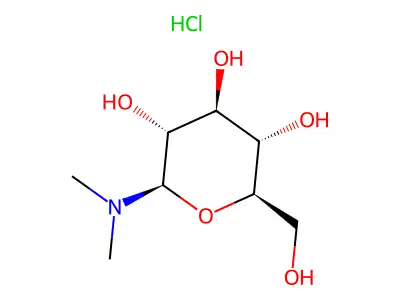 N,N-Dimethylhexopyranosylamine--hydrogen chloride (1/1) structure