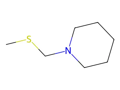 1-[(Methylthio)methyl]piperidine structure