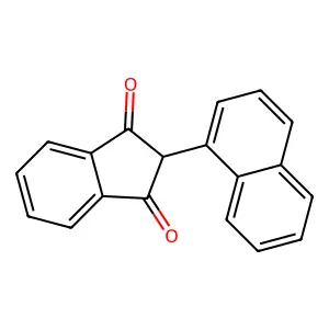 2-(1-Naphthalenyl)-1H-indene-1,3(2H)-dione structure