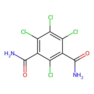1,3-Dicarbamoyl-2,4,5,6-tetrachlorobenzene structure