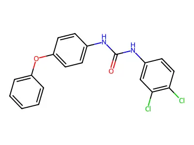 N-(3,4-Dichlorophenyl)-N'-(4-phenoxyphenyl)urea structure