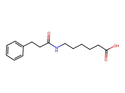 6-(3-phenylpropanoylamino)hexanoic Acid structure