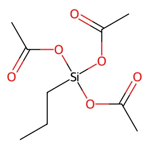 Propylsilanetriyl triacetate structure