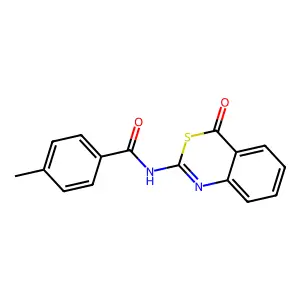 4-Methyl-N-(4-oxo-4H-benzo[d][1,3]thiazin-2-yl)-benzamide structure