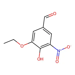 3-Ethoxy-4-hydroxy-5-nitrobenzaldehyde structure