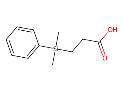 3-(Dimethylphenylsilyl)propanoic acid structure